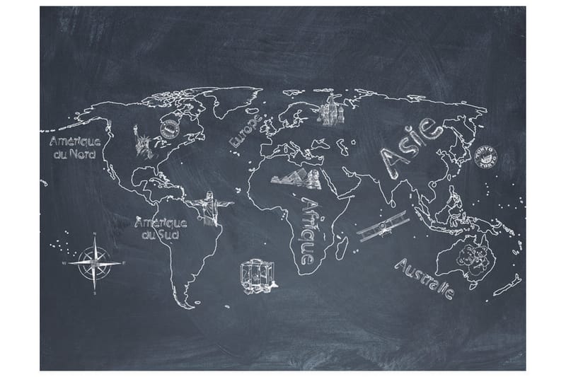 Fototapet Lille Rejse Store Rejser Fransk 300x231 - Artgeist sp. z o. o. - Boligtilbehør - Vægdekoration - Tapeter - Fototapeter