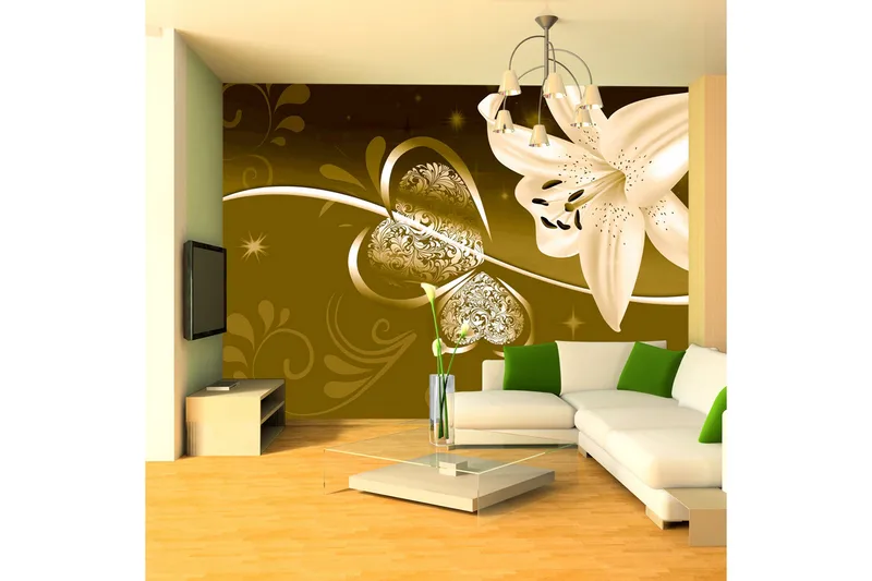 Fototapet Lily In Shades Of Green 350x245, Artgeist sp. z o. o.
