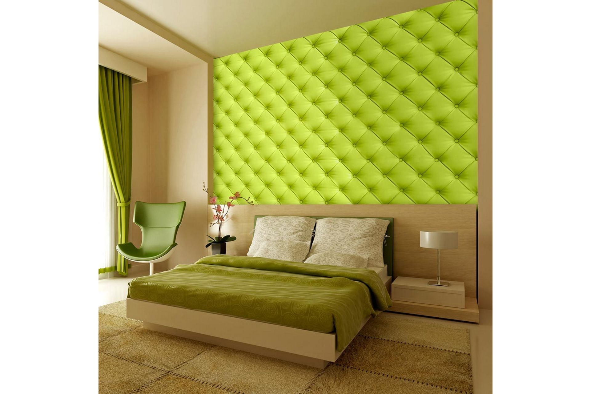 Fototapet Lime Detente 200x140 - Artgeist sp. z o. o. - Boligtilbehør - Vægdekoration - Tapeter - Fototapeter