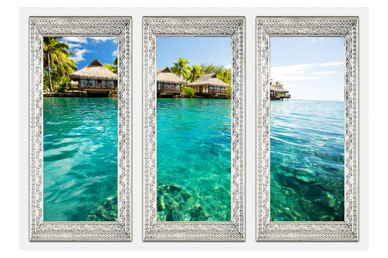 Fototapet Lonely Island 350x245 - Artgeist sp. z o. o. - Boligtilbehør - Vægdekoration - Tapeter - Fototapeter