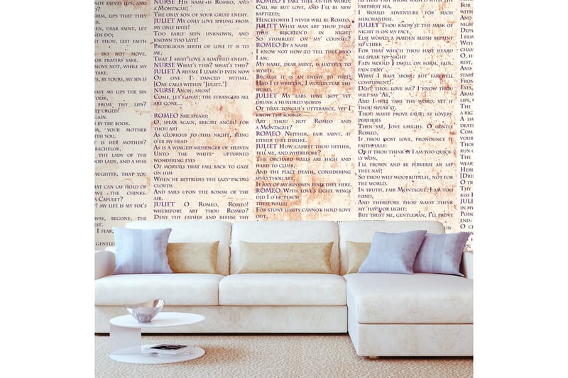 Fototapet Love Language 50x1000 - Artgeist sp. z o. o. - Boligtilbehør - Vægdekoration - Tapeter - Fototapeter