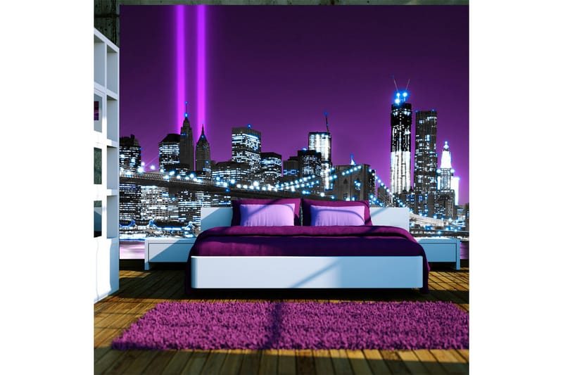 Fototapet Luminous Manhattan 100x70 - Artgeist sp. z o. o. - Fototapeter