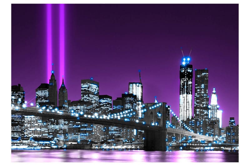Fototapet Luminous Manhattan 150x105 - Artgeist sp. z o. o. - Boligtilbehør - Vægdekoration - Tapeter - Fototapeter