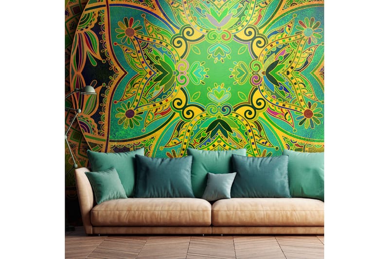 Fototapet Mandala Emerald Fantasy 300x210, Artgeist sp. z o. o.