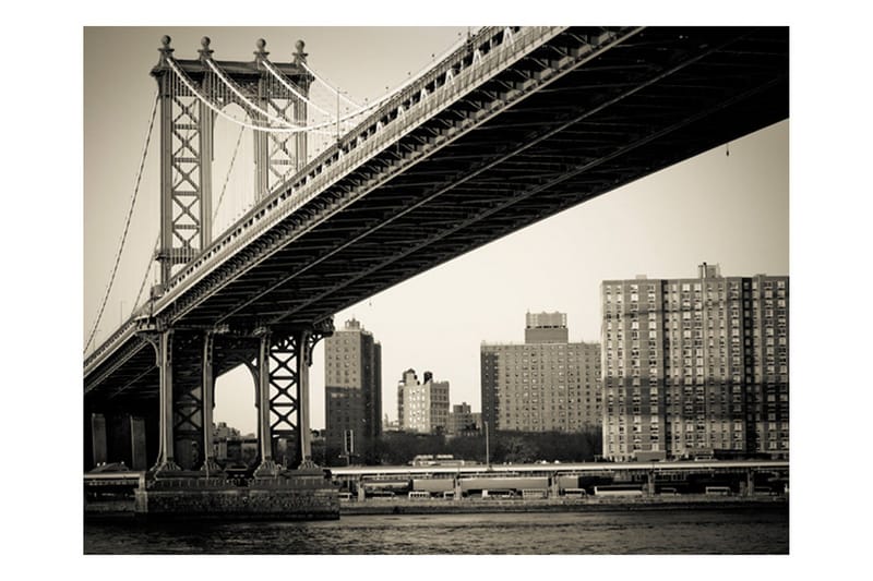 Fototapet Manhattan Bridge New York 350x270, Artgeist sp. z o. o.