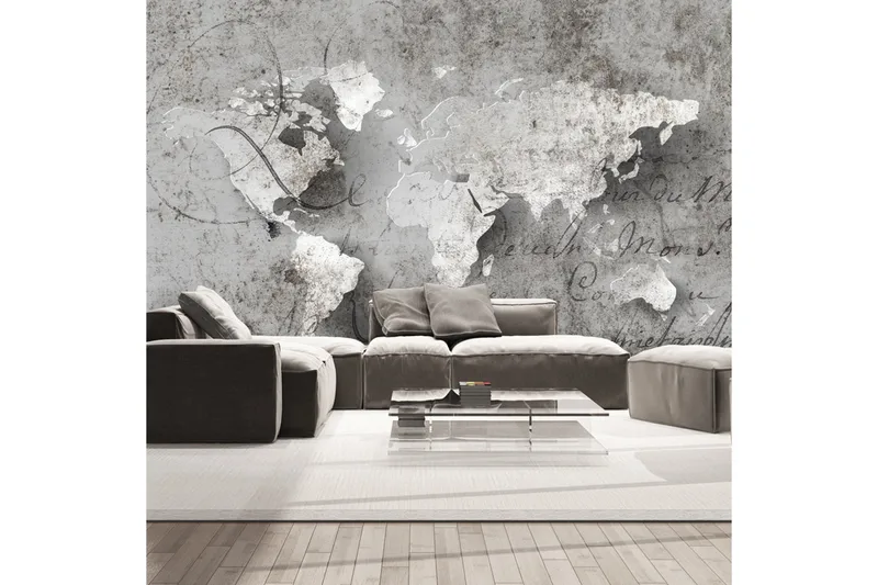 Fototapet Map And Letter 200x140, Artgeist sp. z o. o.