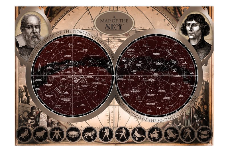 Fototapet Map Of The Sky 350x245 - Artgeist sp. z o. o. - Boligtilbehør - Vægdekoration - Tapeter - Fototapeter