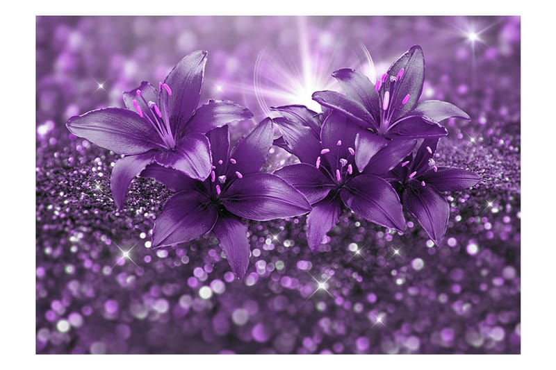 Fototapet Masterpiece Of Purple 350x245 - Artgeist sp. z o. o. - Boligtilbehør - Vægdekoration - Tapeter - Fototapeter