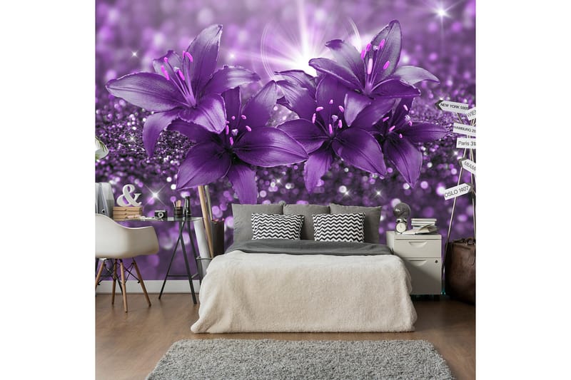 Fototapet Masterpiece Of Purple 350x245 - Artgeist sp. z o. o. - Boligtilbehør - Vægdekoration - Tapeter - Fototapeter