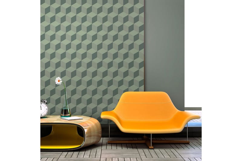 Fototapet Monokromatic Cubes 200x154, Artgeist sp. z o. o.