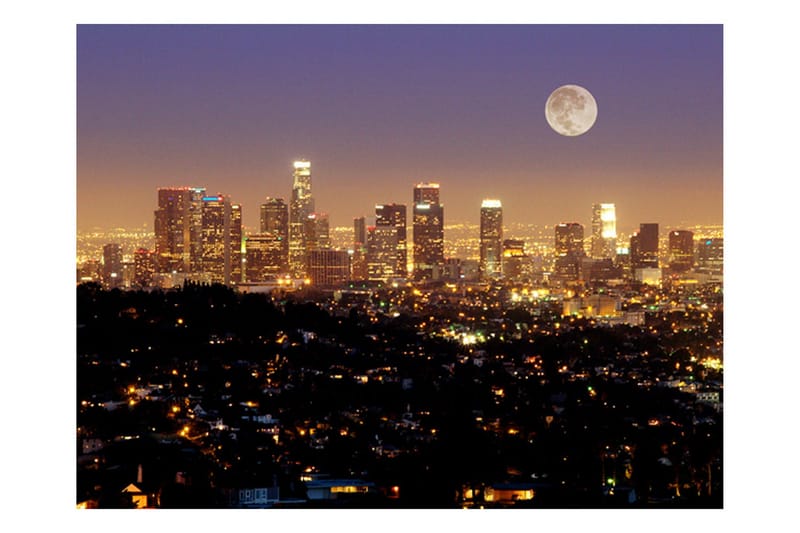 Fototapet Moon Over City Of Angels 300x231 - Artgeist sp. z o. o. - Boligtilbehør - Vægdekoration - Tapeter - Fototapeter