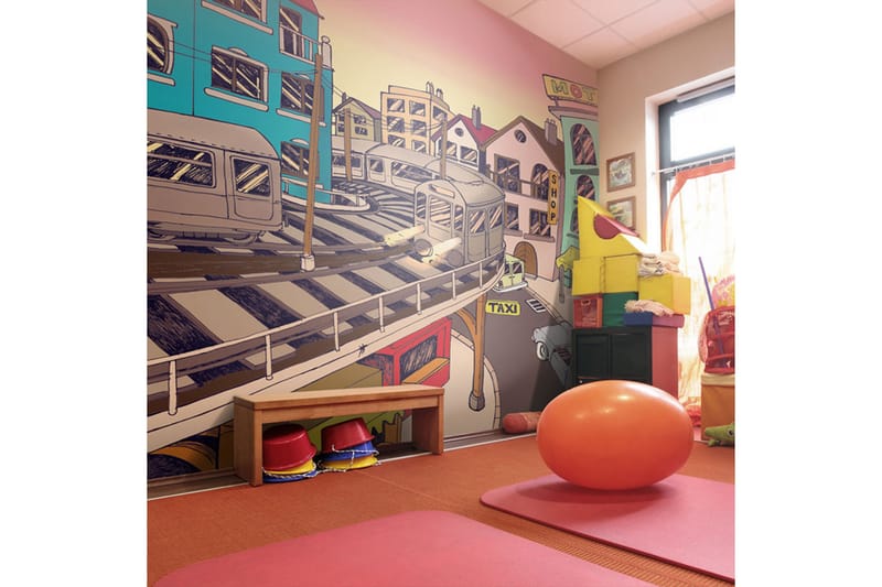 Fototapet Morning In A City 400x309, Artgeist sp. z o. o.