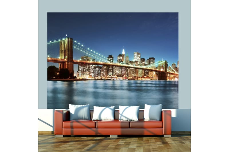 Fototapet Mousserande Brooklyn Bridge 400x309, Artgeist sp. z o. o.