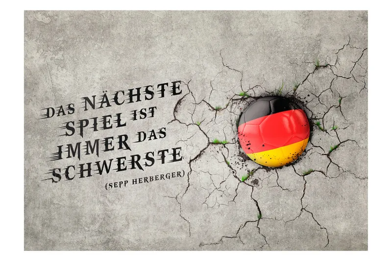 Fototapet Nächste Das Spiel Ist Immer 100x70 - Artgeist sp. z o. o. - Boligtilbehør - Vægdekoration - Tapeter - Fototapeter