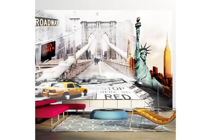 Fototapet New York Streets 250x175, Artgeist sp. z o. o.