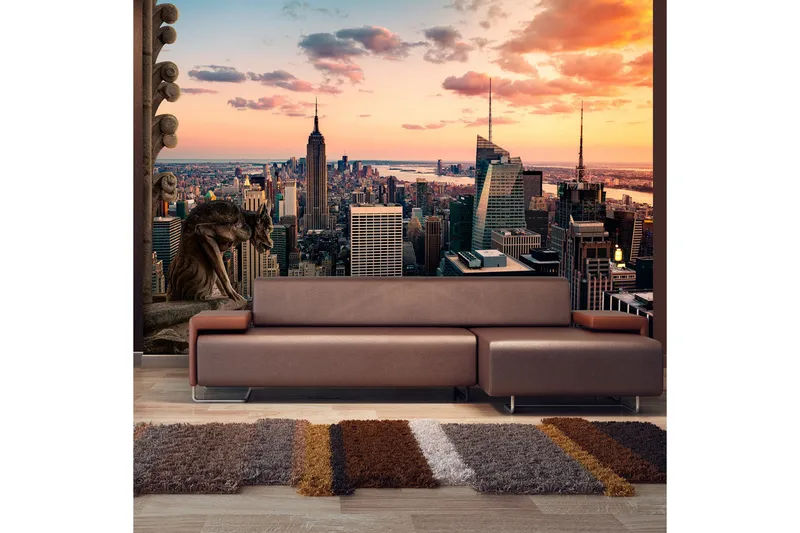 Fototapet New York The Skyscrapers And Sunset 300x210, Artgeist sp. z o. o.