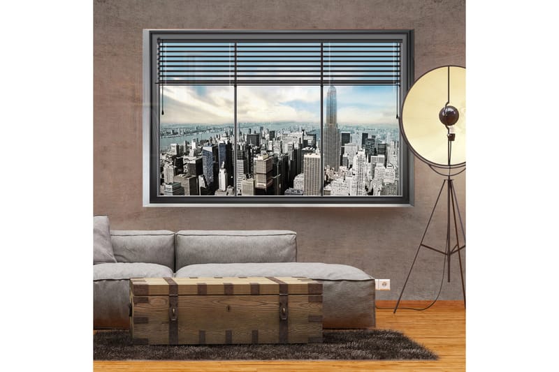 Fototapet New York Window 200x140 - Artgeist sp. z o. o. - Fototapeter