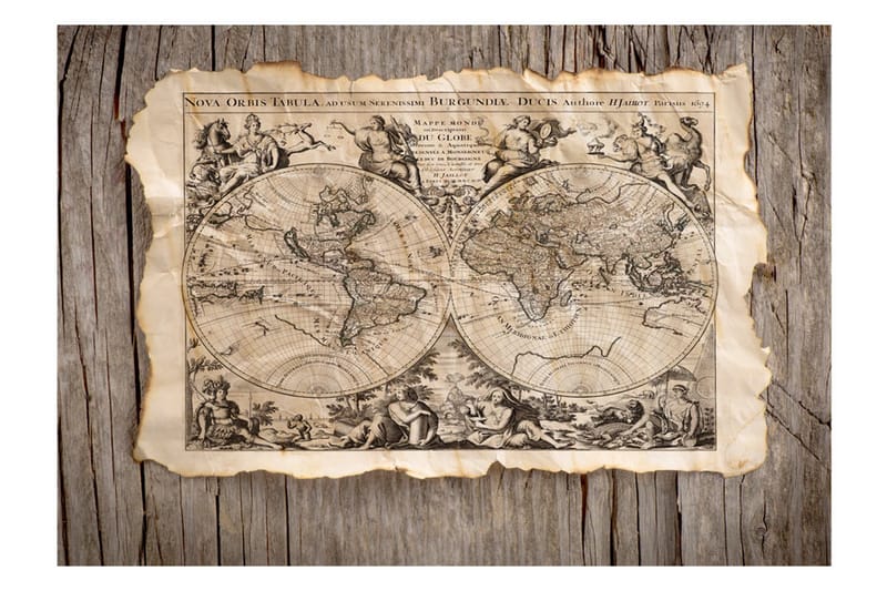 Fototapet Nova Orbis Tabula 350x245 - Artgeist sp. z o. o. - Boligtilbehør - Vægdekoration - Tapeter - Fototapeter