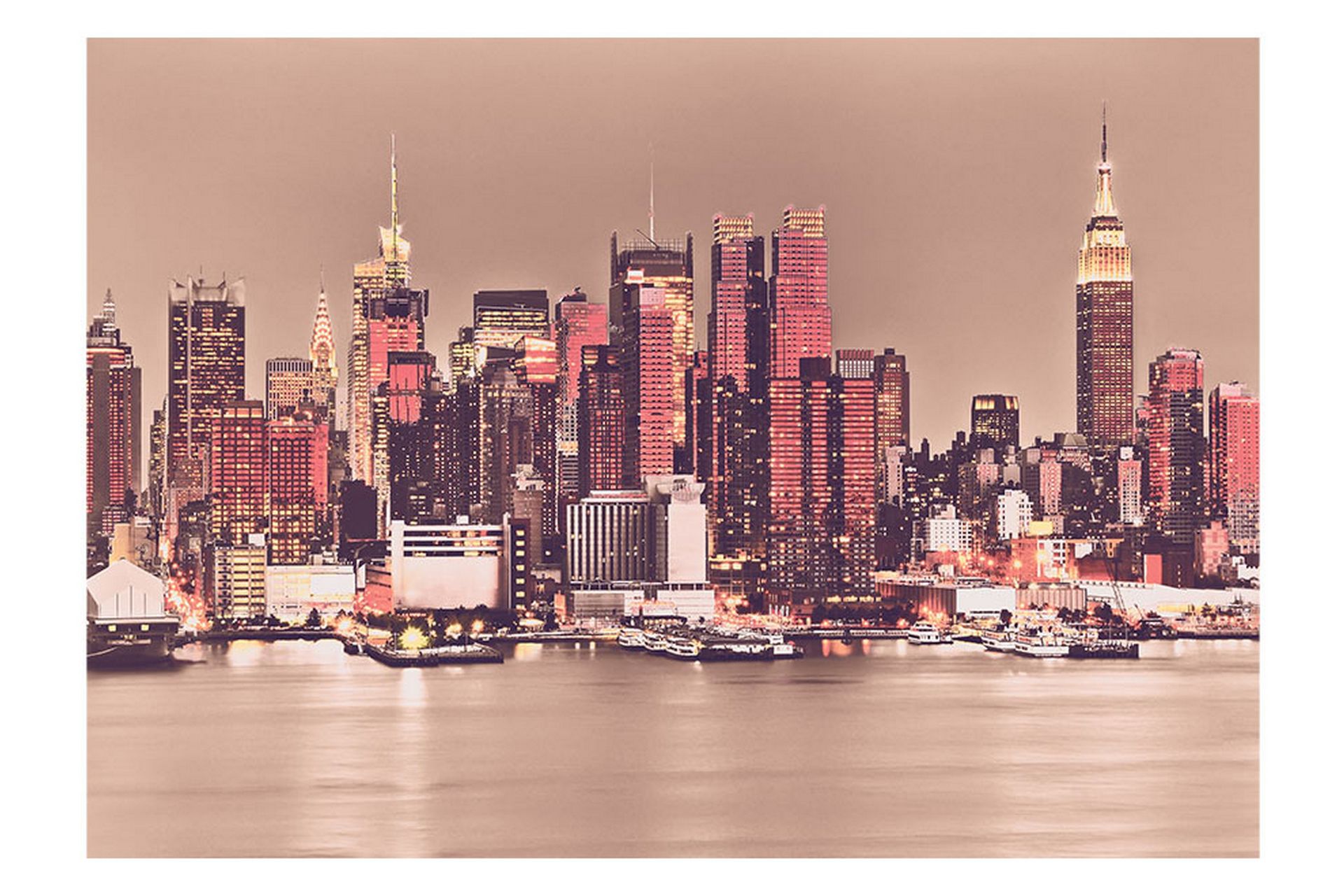 Fototapet NY Midtown Manhattan Skyline 300x210 - Artgeist sp. z o. o. - Boligtilbehør - Vægdekoration - Tapeter - Fototapeter