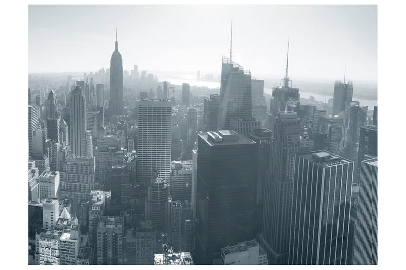 Fototapet NYC Tegn På En Farvet Baggrund 250x193 - Artgeist sp. z o. o. - Boligtilbehør - Vægdekoration - Tapeter - Fototapeter