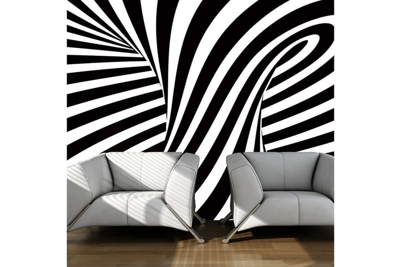 Fototapet Optisk Konst Sort Og Hvidt 350x270, Artgeist sp. z o. o.