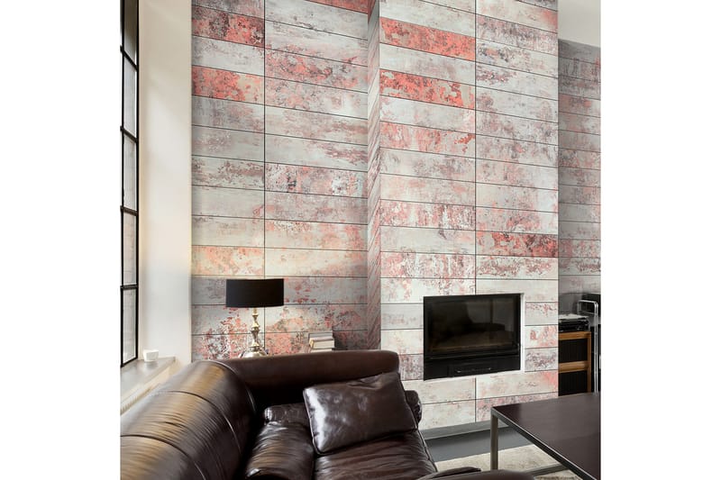 Fototapet Orange Marble 50x1000 - Artgeist sp. z o. o. - Boligtilbehør - Vægdekoration - Tapeter - Fototapeter