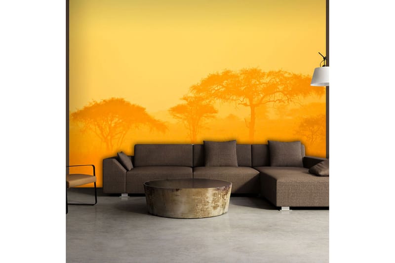 Fototapet Orange Savanna 350x270 - Artgeist sp. z o. o. - Boligtilbehør - Vægdekoration - Tapeter - Fototapeter
