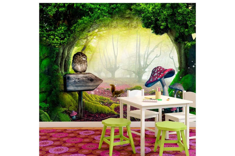 Fototapet Owlish Corner 200x140, Artgeist sp. z o. o.