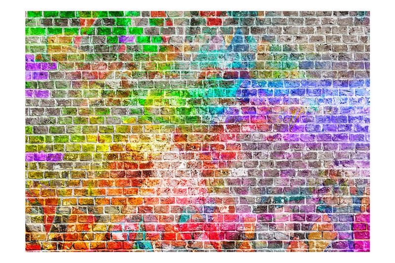 Fototapet Rainbow Wall 350x245, Artgeist sp. z o. o.