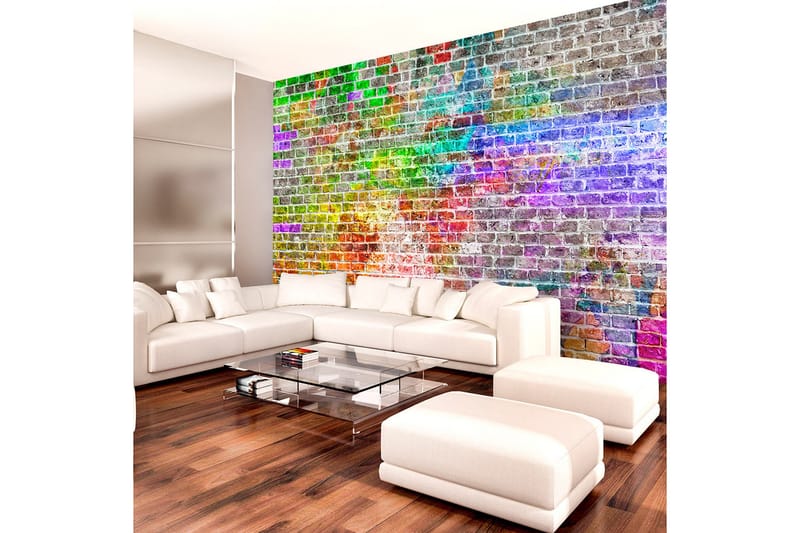 Fototapet Rainbow Wall 350x245 - Artgeist sp. z o. o. - Boligtilbehør - Vægdekoration - Tapeter - Fototapeter