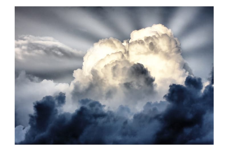 Fototapet Rays In The Sky 200x154 - Artgeist sp. z o. o. - Boligtilbehør - Vægdekoration - Tapeter - Fototapeter