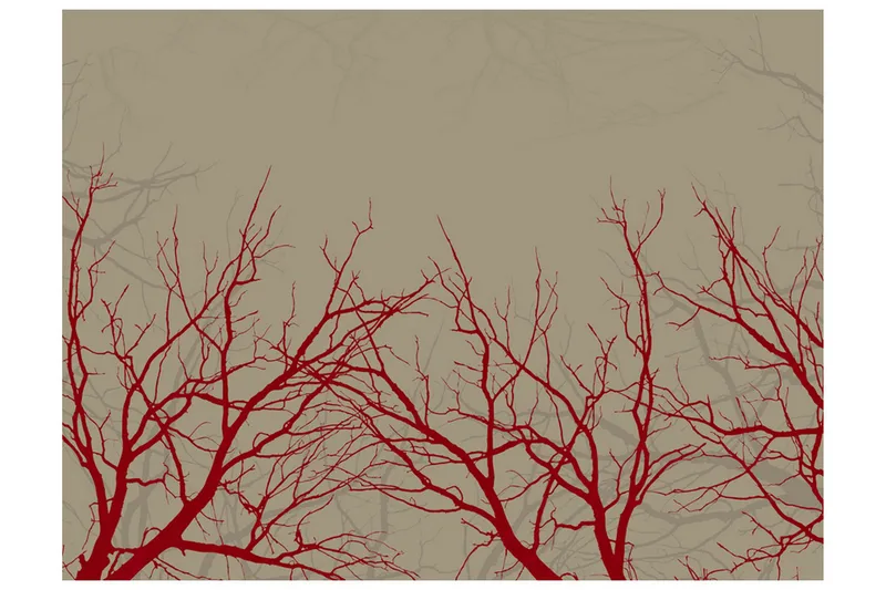 Fototapet Red-Hot Branches 350x270, Artgeist sp. z o. o.