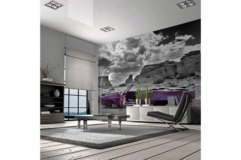 Fototapet Retro Car On Colorado Desert 200x154, Artgeist sp. z o. o.