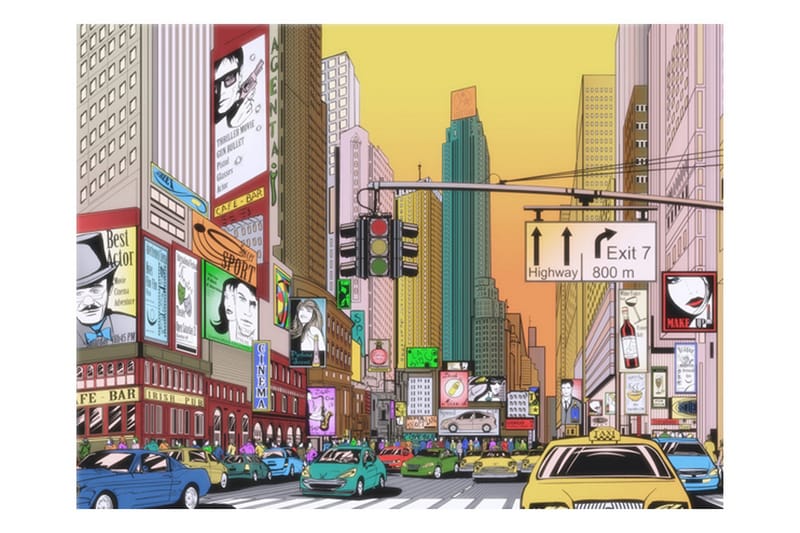 Fototapet Rush Hour NY 350x270, Artgeist sp. z o. o.