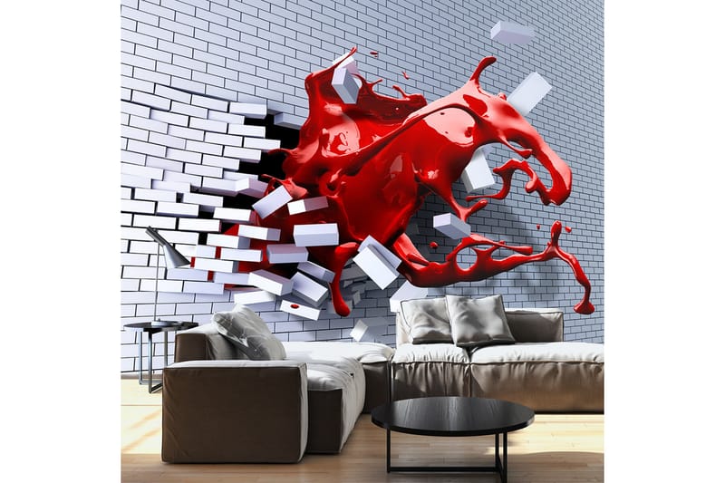 Fototapet Scarlet Inspiration 350x245 - Artgeist sp. z o. o. - Boligtilbehør - Vægdekoration - Tapeter - Fototapeter