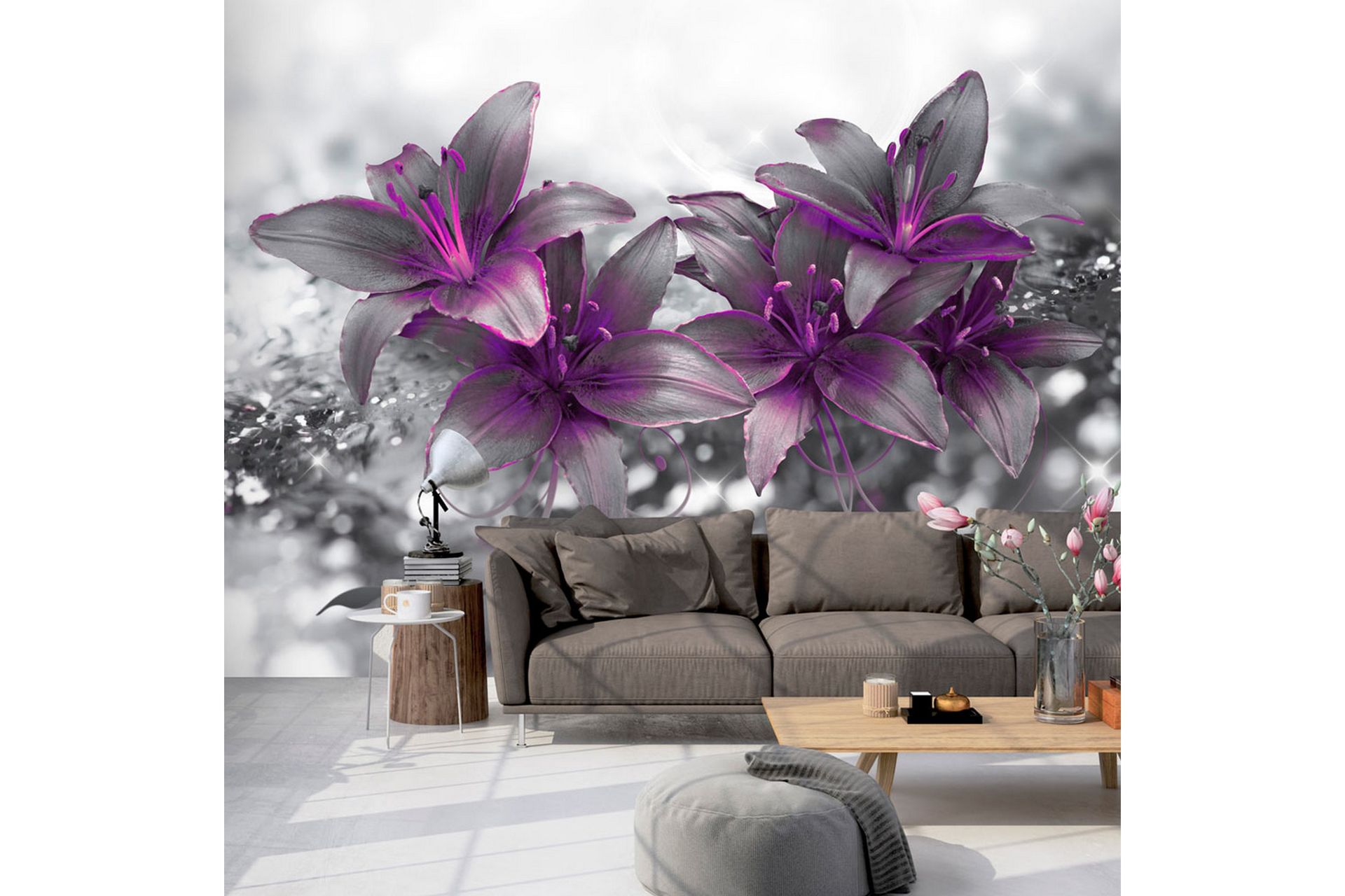 Fototapet Secret Of The Lily 350x245 - Artgeist sp. z o. o. - Boligtilbehør - Vægdekoration - Tapeter - Fototapeter