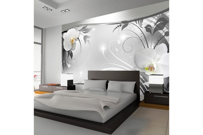 Fototapet Silver Abstract 300x210, Artgeist sp. z o. o.