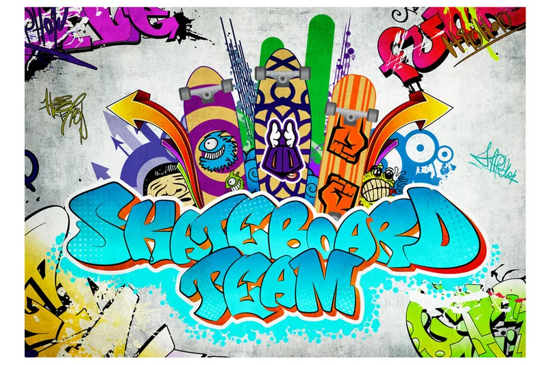 Fototapet Skateboard Team 150x105, Artgeist sp. z o. o.
