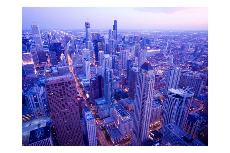 Fototapet skygge lamper i Chicago 200x154 - Artgeist sp. z o. o. - Boligtilbehør - Vægdekoration - Tapeter - Fototapeter