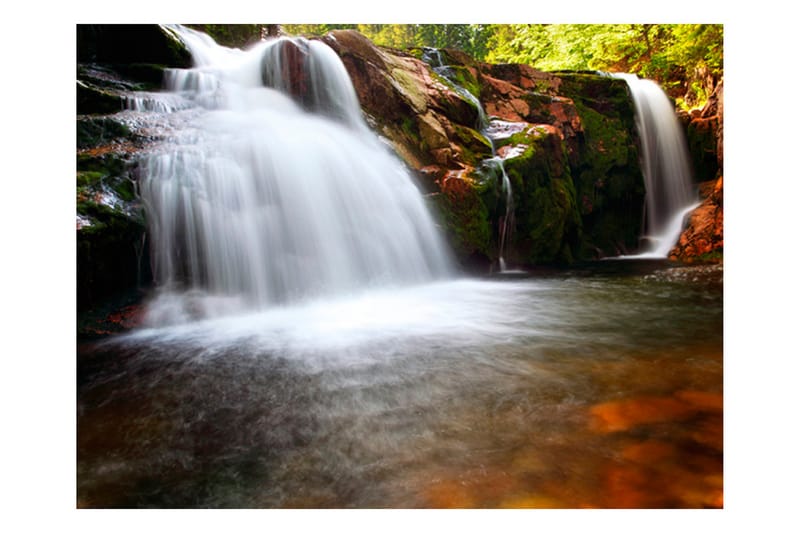 Fototapet Small Elbe Waterfall 200x154 - Artgeist sp. z o. o. - Boligtilbehør - Vægdekoration - Tapeter - Fototapeter