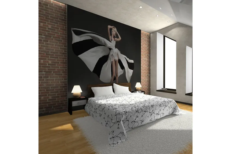 Fototapet Smuk Blondine Fantastisk Kjole 350x270, Artgeist sp. z o. o.