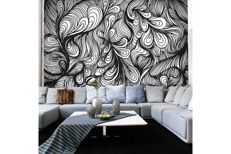 Fototapet sort og hvid retro stil 200x154, Artgeist sp. z o. o.