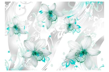 Fototapet Sounds Of Subtlety Turquoise 100x70 - Artgeist sp. z o. o. - Boligtilbehør - Vægdekoration - Tapeter - Fototapeter
