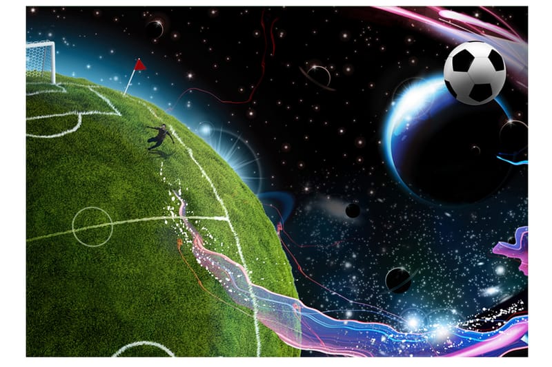 Fototapet Space Match 150x105 - Artgeist sp. z o. o. - Boligtilbehør - Vægdekoration - Tapeter - Fototapeter