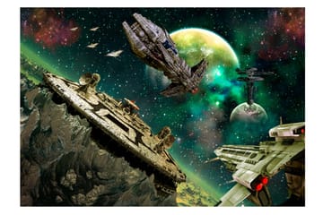 Fototapet SpaceFleet 100x70 - Artgeist sp. z o. o. - Boligtilbehør - Vægdekoration - Tapeter - Fototapeter