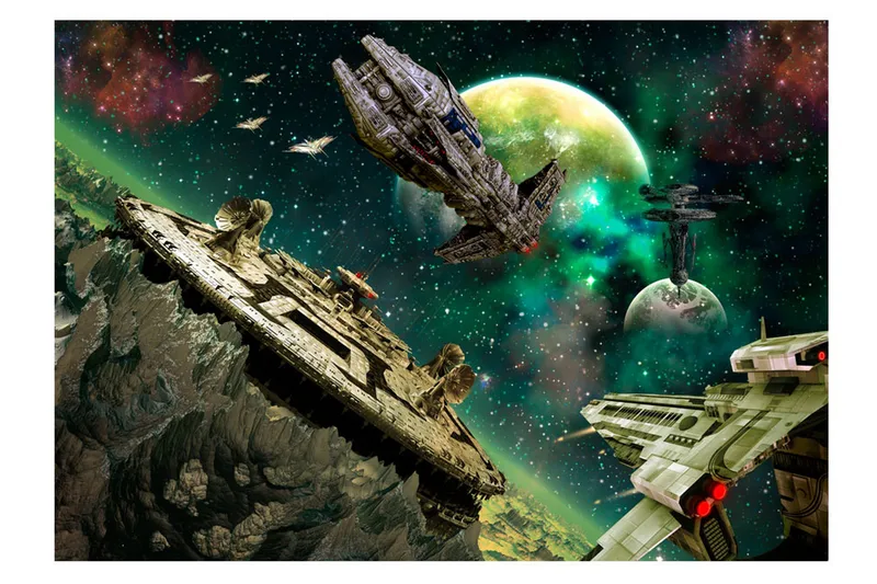 Fototapet SpaceFleet 250x175 - Artgeist sp. z o. o. - Boligtilbehør - Vægdekoration - Tapeter - Fototapeter