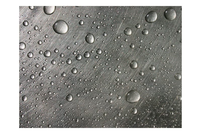 Fototapet Ståloverflade Med Vanddråber 300x231, Artgeist sp. z o. o.