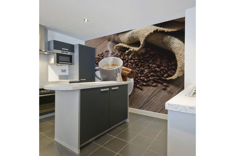 Fototapet Star Anise Coffee 200x154 - Artgeist sp. z o. o. - Boligtilbehør - Vægdekoration - Tapeter - Fototapeter