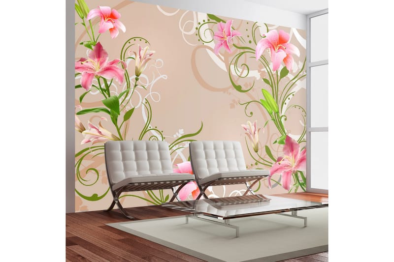 Fototapet Subtle Beauty Of The Lilies 200x140, Artgeist sp. z o. o.