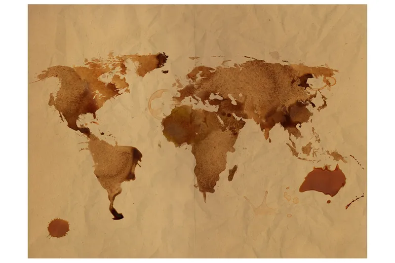 Fototapet Te Kort Over Verden 200x154, Artgeist sp. z o. o.